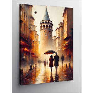 Kanvas Tablo İstanbul Galata Kulesi