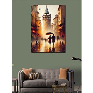 Kanvas Tablo İstanbul Galata Kulesi