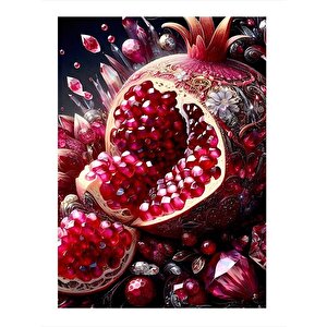 Kristal Nar Modern Ahşap Tablo 25cmx 35cm 25x35 cm