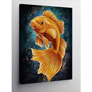Kanvas Tablo Turuncu Balık 70x100 cm