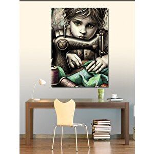 Kanvas Tablo Çocuk Terzi 70x100 cm