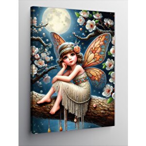 Kanvas Tablo Kelebek Kanatlı Çocuk 70x100 cm