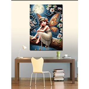 Kanvas Tablo Kelebek Kanatlı Çocuk 70x100 cm