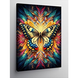 Kanvas Tablo Kelebek Ve Desenler 70x100 cm