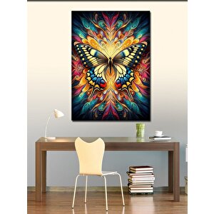 Kanvas Tablo Kelebek Ve Desenler 70x100 cm