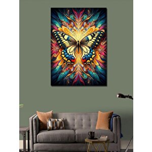 Kanvas Tablo Kelebek Ve Desenler 70x100 cm
