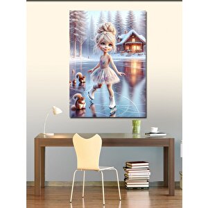 Kanvas Tablo Paten Yapan Çocuk 70x100 cm