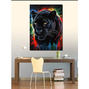 Kanvas Tablo Siyah Panter 70x100 cm