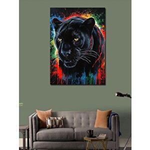 Kanvas Tablo Siyah Panter