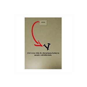 İngiltere Saat Kulesi Mdf Poster 35cm X50cm 35x50 cm