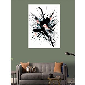 Kanvas Tablo Siyah Jimnastikçi Kız 70x100 cm