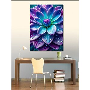 Kanvas Tablo Mor Lotus Çiçeği
