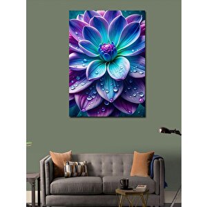 Kanvas Tablo Mor Lotus Çiçeği