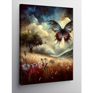 Kanvas Tablo Ormandaki Kelebek 70x100 cm