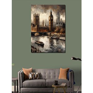 Kanvas Tablo Londra Saat Kulesi 100x140 cm