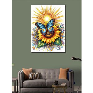 Kanvas Tablo Kelebek Bahçesi 70x100 cm