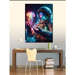 Kanvas Tablo Astronot Ve Denizanası