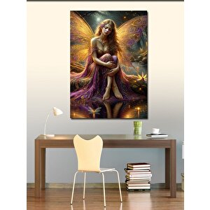 Kanvas Tablo Kelebek Kanatlı Kadın 70x100 cm