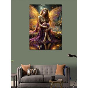 Kanvas Tablo Kelebek Kanatlı Kadın 100x140 cm