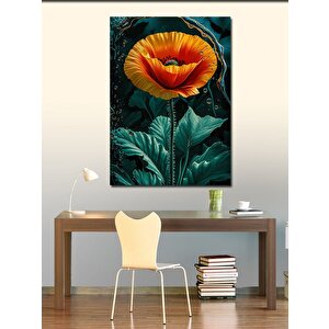 Kanvas Tablo Turuncu Gelincik Çiçeği 100x140 cm