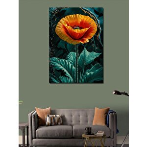 Kanvas Tablo Turuncu Gelincik Çiçeği 100x140 cm
