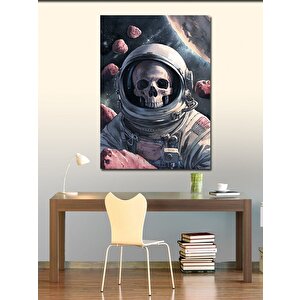 Kanvas Tablo İskelet Astronot