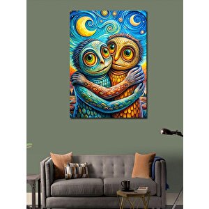 Kanvas Tablo Sarılan İguanalar 70x100 cm