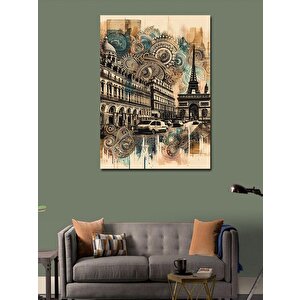 Kanvas Tablo Paris Eyfek Kulesi 70x100 cm