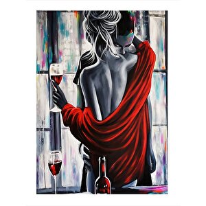 Sarılan Çift Hediyelik Ahşap Tablo 25cmx 35cm 25x35 cm