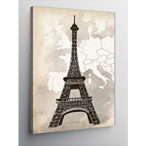 Kanvas Tablo Fransa Paris Eyfel Kulesi