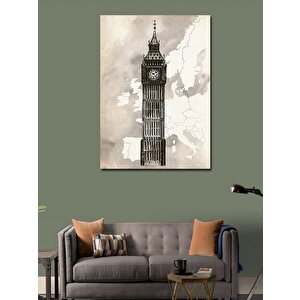Kanvas Tablo Big Ben Saat Kulesi 70x100 cm
