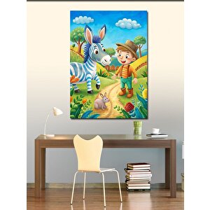 Kanvas Tablo Çiftlikteki Çocuk 70x100 cm