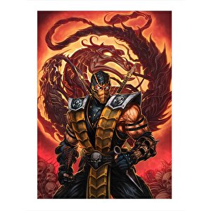 Mortal Kombat Scorpion Mdf Poster 25cmx 35cm 25x35 cm