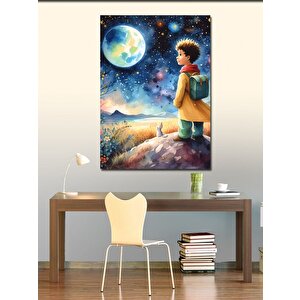 Kanvas Tablo Dolunay Ve Çocuk 100x140 cm