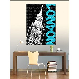 Kanvas Tablo Londra Temalı 100x140 cm