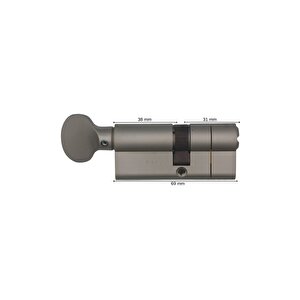 Mtl 300 Tokmaklı Tuzaklı Bilyalı Kapı Kilidi 69 Mm 92101882