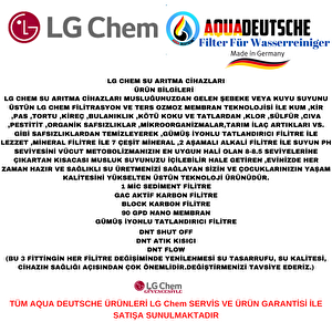 Aqua Deutsche Premi̇um Siyah Renk. 8 Litre. Gümüş İyon Tatlandiricili Su Arıtma Cihazı