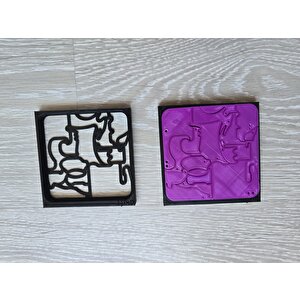 Emel Home Montessori 3d Hayvan Figürlü Puzzle 18 Parça Zeka Oyunu Pembe