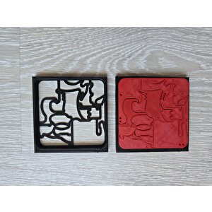 Emel Home Montessori 3d Hayvan Figürlü Puzzle 18 Parça Zeka Oyunu