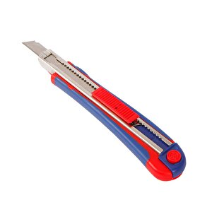 Workpro Wp212010 9mm Ağır Hizmet Paslanmaz Çelik Kasa Yedek Kartuşlu Maket Bıçağı + 2 Adet Yedek Bıçak