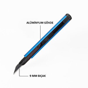 Workpro Wp212012 9mm Alüminyum Kasa Cep Askılı Maket Bıçağı (mavi̇)