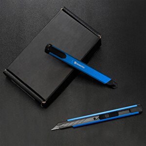 Workpro Wp212012 9mm Alüminyum Kasa Cep Askılı Maket Bıçağı (mavi̇)