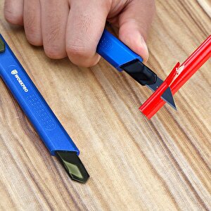 Workpro Wp212012 9mm Alüminyum Kasa Cep Askılı Maket Bıçağı (mavi̇)