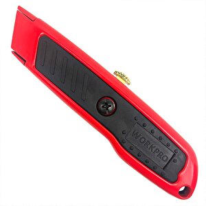 Workpro Wp213005 Alüminyum Gövde Geri Çekilebilir Rötuş Maket Bıçağı + 3 Adet Yedek Bıçak