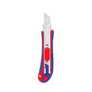 Workpro Wp212011 18mm Ağır Hizmet Paslanmaz Çelik Kasa Yedek Kartuşlu Maket Bıçağı + 4 Adet Yedek Bıçak