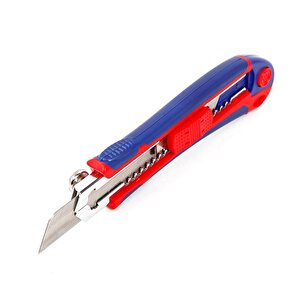 Workpro Wp212011 18mm Ağır Hizmet Paslanmaz Çelik Kasa Yedek Kartuşlu Maket Bıçağı + 4 Adet Yedek Bıçak