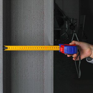 Workpro Wp261044 8mx25mm Naylon Kaplama Sarı Çift Taraflı Manyetik Çelik Şerit Metre