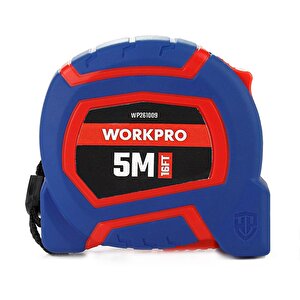 Workpro Wp261009 5mx19mm/16ft. Naylon Kaplama Sarı Çelik Şerit Metre