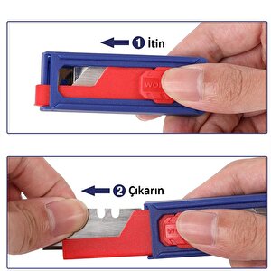 Workpro Wp213002 10’lu Rötuş Maket Bıçağı Yedeği