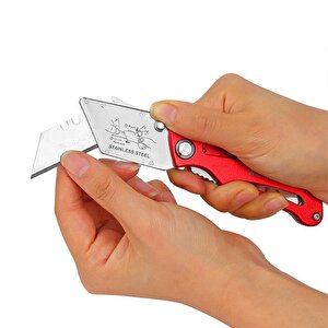 Workpro Wp211003 Paslanmaz Çelik/alüminyum Gövde Katlanır Rötuş Maket Bıçağı
